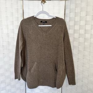 Saks Fifth Avenue 100% Cashmere Knit V-Neck Pullover Sweater Womens Small